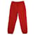 Calça Louis Vuitton Monogram Track em poliéster vermelho  ref.1085940