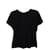 Theory Short-Sleeve Blouse in Black Polyester  ref.1085980