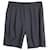 Shorts de cintura elástica Alexander McQueen em mistura de lã de poliéster preta Preto  ref.1085988