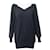 Mehrlagiges Pulloverkleid von Alexander Wang aus schwarzer Merinowolle  ref.1086000