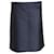 Bottega Veneta Straight Knee-length Skirt in Navy Blue Polyester and Silk  ref.1086005