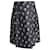 Prada Minirock mit Blumenstickerei aus schwarzer Wolle  ref.1086010