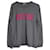 Valentino Garavani Sweat-shirt à col rond imprimé Always en coton gris  ref.1086022