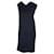 Jil Sander Sleeveless Asymmetric Dress in Navy Blue Viscose Cellulose fibre  ref.1086024