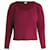 Prada Cropped Sweater in Burgundy Wool Dark red  ref.1086044