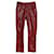 Maison Martin Margiela Maison Margiela Faux Snake Skin Pants in Red Polyester  ref.1086059