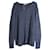 Suéter de malha Etro com decote em V em linho de algodão azul  ref.1086081