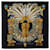Hermès Foulard en soie Hermes Mexique noir Tissu  ref.1086166