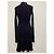 Palm Angels Strickkleid Rippstrick dunkelblau Marineblau - Ansicht 5