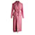 Miu Miu Belted Long Coat in Pink Virgin Wool  ref.1086369