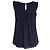 Blusa plisada sin mangas de Burberry en seda azul marino - vista 3