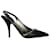 Zapatos de tacón con tira trasera Rockstud Valentino Garavani en cuero negro  ref.1086386