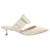 Roger Vivier Viv' In The City Mules in Off-White Patent Leather   ref.1086396