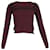 Chloé Streifen-Sweatshirt aus burgunderroter Baumwolle Bordeaux  ref.1086400