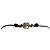 Collana girocollo Louis Vuitton con perle annodate in metallo color oro e pelle nera D'oro - vista 2