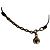 Collana girocollo Louis Vuitton con perle annodate in metallo color oro e pelle nera D'oro - vista 5