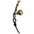 Collana girocollo Louis Vuitton con perle annodate in metallo color oro e pelle nera D'oro - vista 7