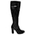 Marc Jacobs ‘Marc Loves the Boot’ Botas de cano alto em couro preto  ref.1086414