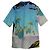 Camicia con stampa Valentino Garavani X Roger Dean Floating Island Vacation in cotone multicolor - vista 2