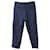 Issey Miyake Elastic Waist Pants in Navy Blue Cotton  ref.1086447