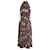 Diane Von Furstenberg Printed Halter Midi Dress in Multicolor Silk Multiple colors  ref.1086448