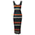 Missoni Knee-Length Striped Knitted Dress in Multicolor Cotton Multiple colors  ref.1086453