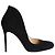 Décolleté svasate con punta tonda Gianvito Rossi in camoscio nero