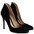 Décolleté svasate con punta tonda Gianvito Rossi in camoscio nero - vista 3