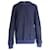 Louis Vuitton Striped Crewneck Sweater in Navy Cotton Navy blue  ref.1086462