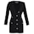 Minivestido estilo blazer Alessandra Rich en lana negra Negro  ref.1086463