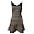 Herve Leger Fit and Flare Bandage Dress in Multicolor Rayon Multiple colors Cellulose fibre  ref.1086472