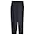 Alexander McQueen Pantalon plissé à fines rayures en laine vierge noire  ref.1086478