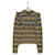 ***LOUIS VUITTON (Louis Vuitton)  pre-owned ruffle knit top Blue Yellow Wool Nylon Polyurethane  ref.1086559