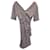 Isabel Marant Arodie Wrap-Effect Printed Dress in Multicolor Silk White  ref.1086586