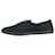The row Chaussures plates à lacets en toile noire - taille EU 40.5  ref.1086610