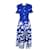 Chanel Iconic Runway Maxi Dress Blue Cotton  ref.1086619