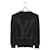 ***LOUIS VUITTON (Louis Vuitton)  LV big logo crew neck knit Black Cotton  ref.1086624