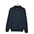 ***LOUIS VUITTON (Louis Vuitton)  tricot à col châle Coton Laine Bleu Marine  ref.1086626