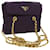 PRADA Quilted Chain Shoulder Bag Nylon Purple Auth ar10285  ref.1086764