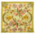 Hermès HERMES CARRE 90 Fleurs d'Hellade Scarf Silk Yellow Auth ac2221  ref.1086810