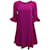 Autre Marque Jonathan Cohen Fuchsia Dress with Ruffle Bell Sleeves Pink Silk  ref.1086844