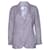 Chanel, Veste en tweed à simple boutonnage lavande Coton Violet  ref.1086979