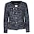 Chanel, chaqueta de tweed con botonadura forrada Azul Algodón  ref.1086987