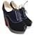 CHRISTIAN LOUBOUTIN  Ankle boots T.eu 36.5 velvet Black  ref.1087029