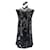 Diesel Petite robe noir à sequins/Paillettes Polyester Argenté Métallisé  ref.1087063