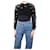 Dolce & Gabbana Jersey cropped de crochet negro - talla UK 8 Lana  ref.1087196