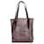 Burberry Purple Woven Canvas Tote Leather Cloth Pony-style calfskin Cloth  ref.1087285