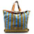 GOLDEN GOOSE HANDBAG TOTE DELUXE BRAND CAMEL AND BLUE CANVAS TOTE BAG  ref.1087497