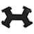 Hermès NEW HERMES STREET BELT BUCKLE 32MM METAL SILVER BLACK CROSS BELT BUCKLE  ref.1087636