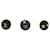 Nine lot of 3 LOUIS VUITTON CHIP SYLVANIA LV BOIS WOOD EARRINGS Black  ref.1087640